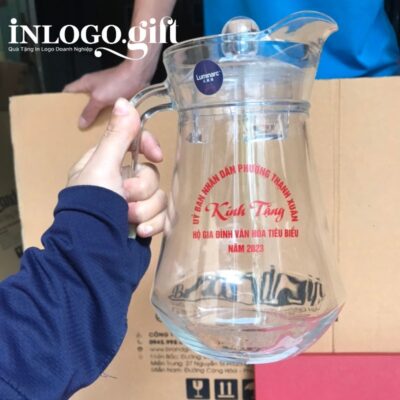Bộ bình cốc thủy tinh in logo Luminarc BBL-04