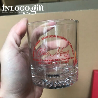 Bộ bình cốc thủy tinh in logo thương hiệu UG350 BC-02