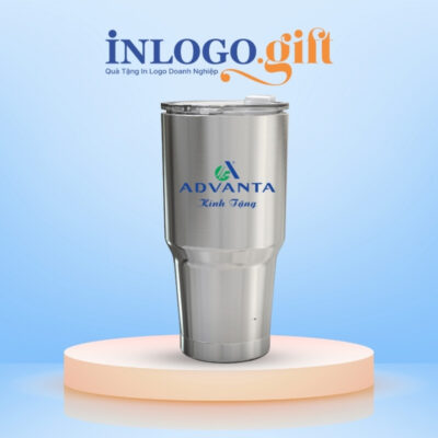 Ly giữ nhiệt in logo có ống hút dung tích 900ml