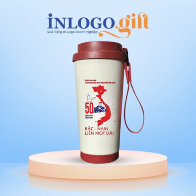 Ly giữ nhiệt in logo có quai xách dung tích 500ml LGN-01