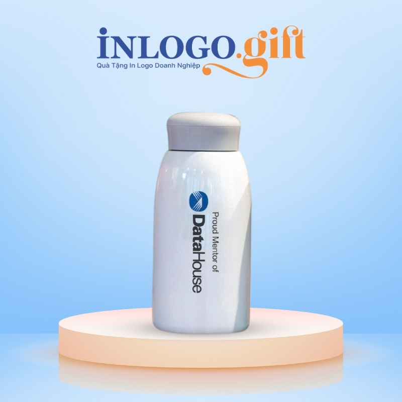 Bình giữ nhiệt in logo 2 màu nắp vặn 520ml BGN-08