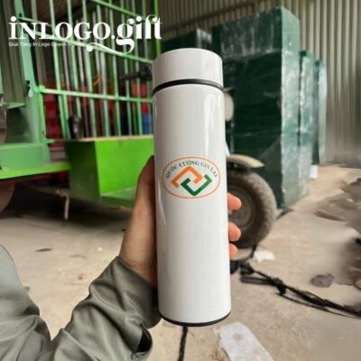 Bộ giftset in logo gồm bình giữ nhiệt và ô dù gấp 3 tự động 1 chiều BGS-29