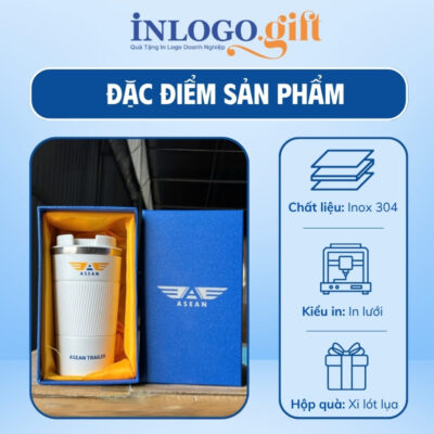 Ly giữ nhiệt in logo thương hiệu Sunhouse dung tích 500ml