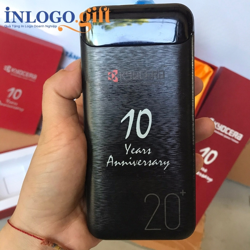 Sạc dự phòng in logo thương hiệu WK màu đen dung lượng 20.000mAh SDP-01