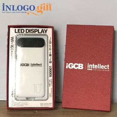 Sạc dự phòng in logo thương hiệu WK màu trắng dung lượng 10.000mAh SDP-03