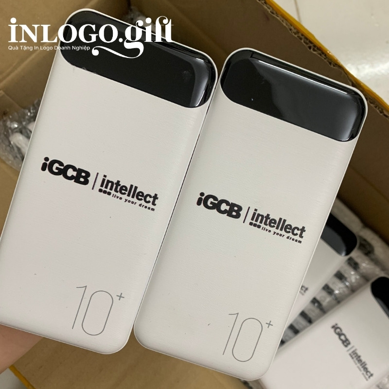 Sạc dự phòng in logo thương hiệu WK màu trắng dung lượng 10.000mAh SDP-03