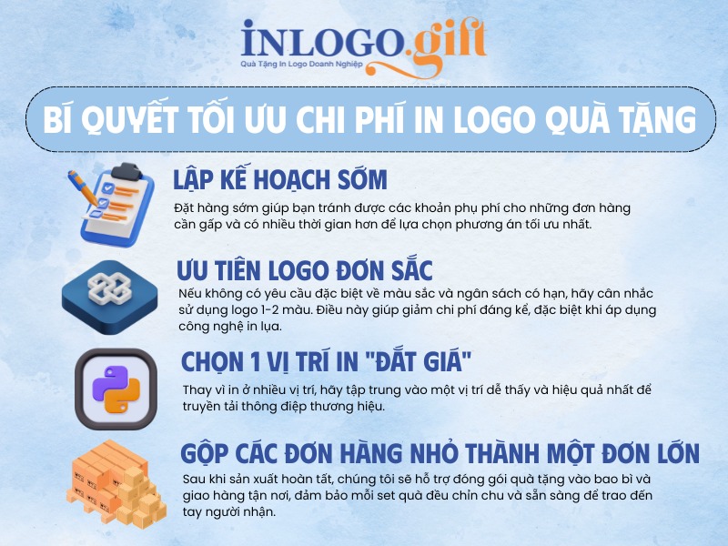 Bí quyết tối ưu chi phí in logo trên quà tặng cho doanh nghiệp