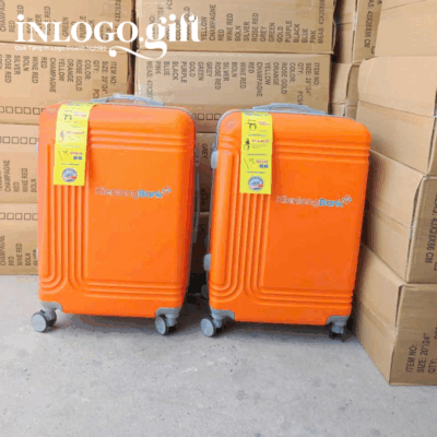 Vali in logo kéo nhựa ABS màu cam size 20 VL-02