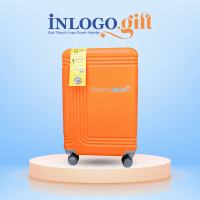 Vali in logo kéo nhựa ABS màu cam size 20 VL-02