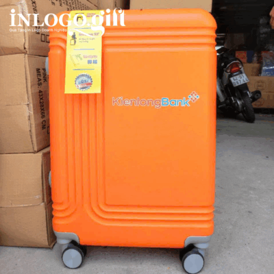 Vali in logo kéo nhựa ABS màu cam size 20 VL-02