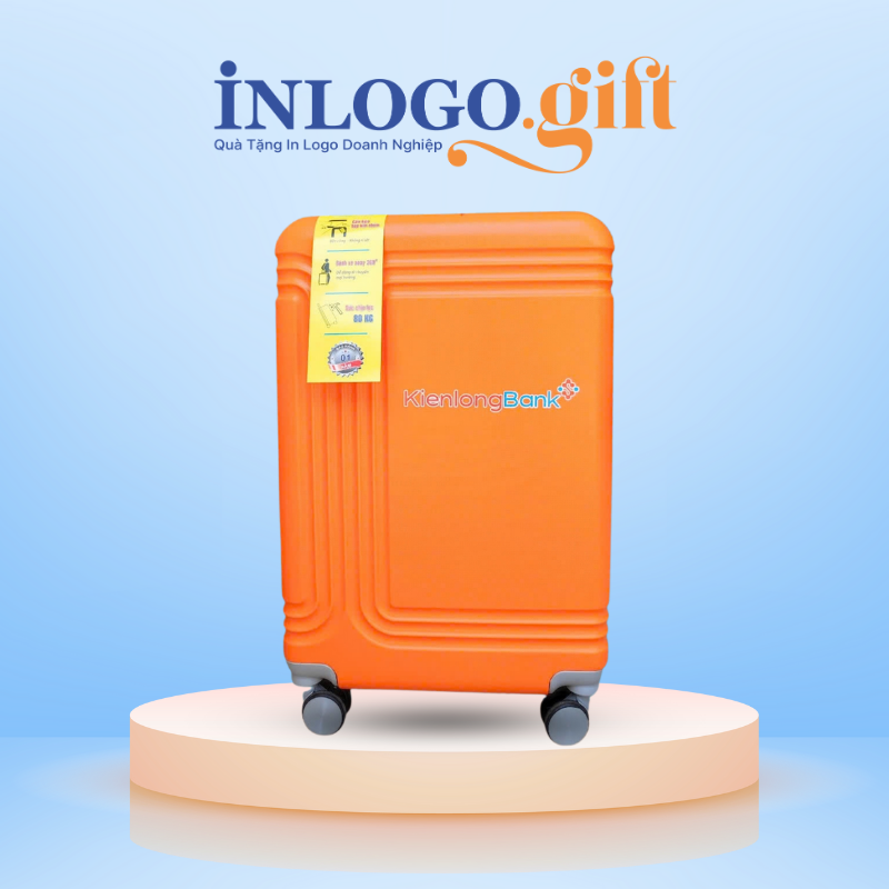 Vali in logo kéo nhựa ABS màu cam size 20 VL-02