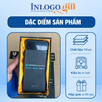 Sạc dự phòng in logo thương hiệu WK màu đen dung lượng 10.000mAh SDP-05