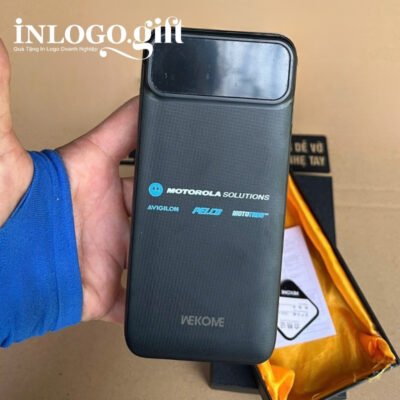 Sạc dự phòng in logo thương hiệu WK màu đen dung lượng 10.000mAh SDP-05