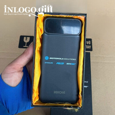 Sạc dự phòng in logo thương hiệu WK màu đen dung lượng 10.000mAh SDP-05