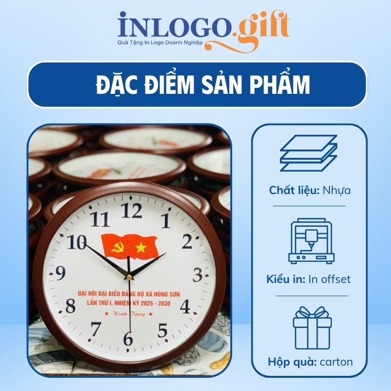 Đồng hồ treo tường quà tặng Đại hội ĐHT-10