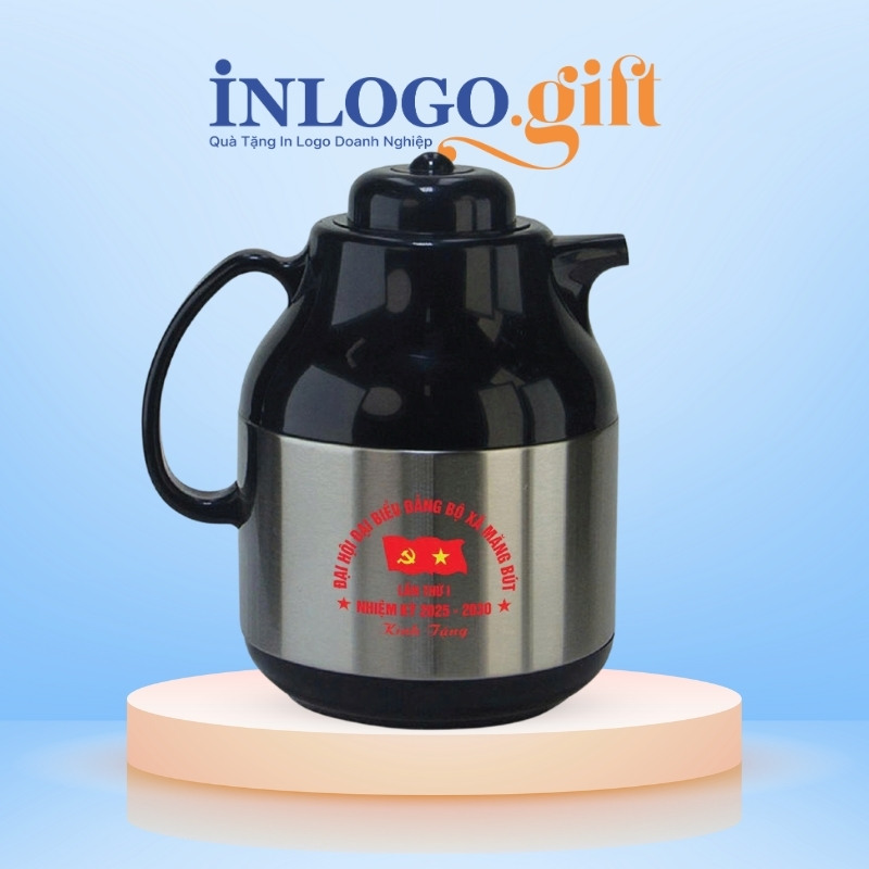 Phích giữ nhiệt quà tặng Đại hội in logo thương hiệu Rạng Đông PGN-05