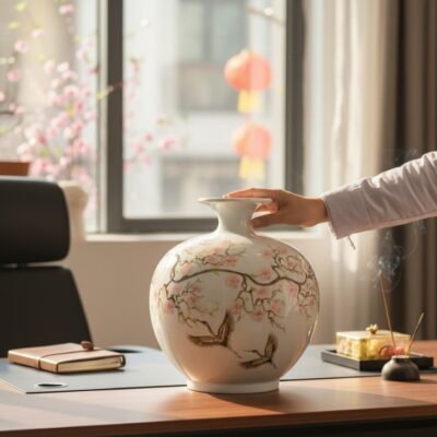 Bình Hút Lộc In Logo - Quà Tết Doanh Nghiệp Gốm Bát Tràng