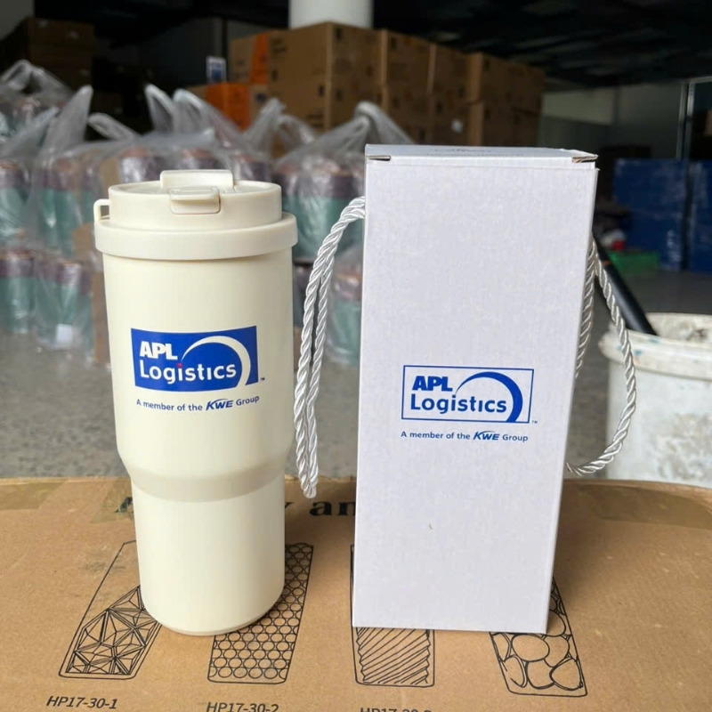 Ly giữ nhiệt in logo kèm hộp carton chỉn chu, lịch sự