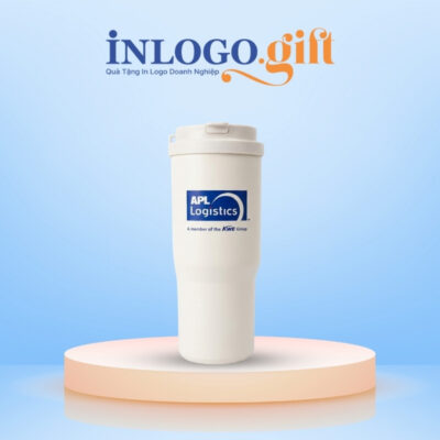 Ly giữ nhiệt in logo thương hiệu Kalpen màu trắng dung tích 750ml LGN-14