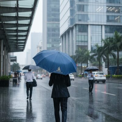 Ô Dù In Logo Gấp 3 Tự Động 2 Chiều – Quà Tặng Doanh Nghiệp