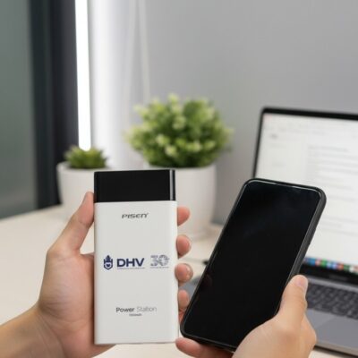 Sạc dự phòng Pisen 10500mAh in logo, quà tặng doanh nghiệp