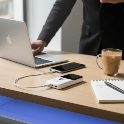 Sạc Dự Phòng In Logo WEKOME 10000mAh - Quà Tặng Doanh Nghiệp