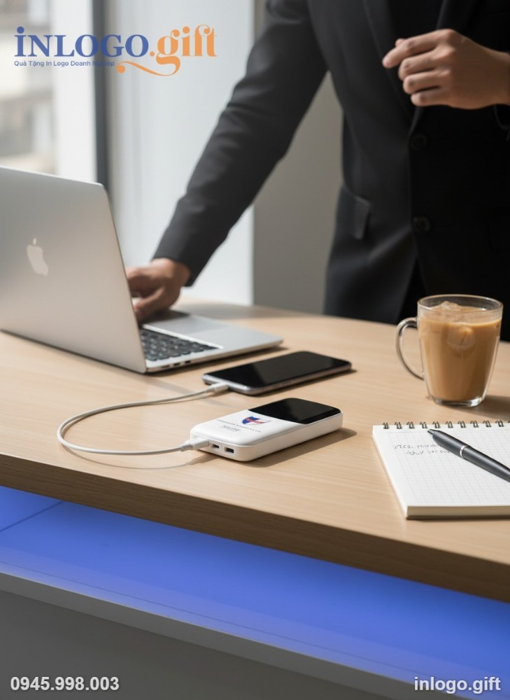 Sạc dự phòng WEKOME 10000mAh là món quà công nghệ thiết thực cho nhân viên.