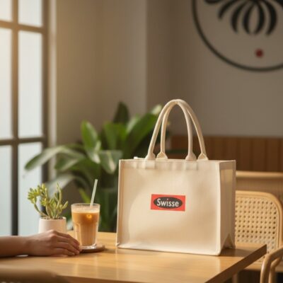 Túi Cói In Logo Quai Tròn – Quà Tặng Doanh Nghiệp Ý Nghĩa