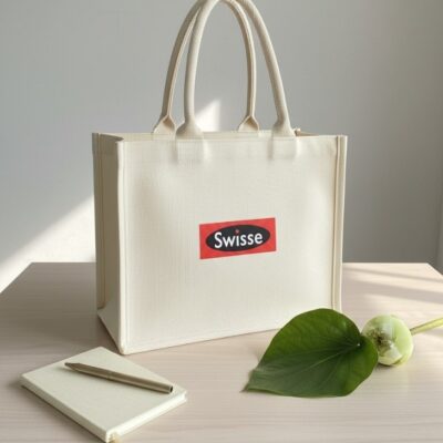 Túi Cói In Logo Quai Tròn – Quà Tặng Doanh Nghiệp Ý Nghĩa