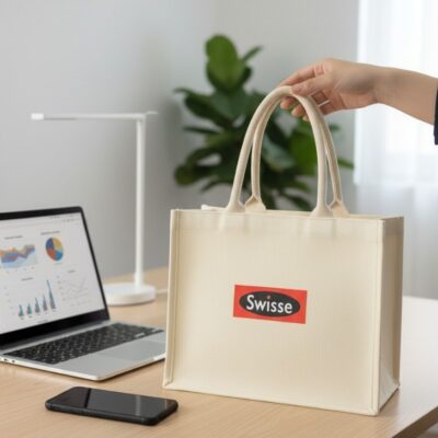 Túi Cói In Logo Quai Tròn – Quà Tặng Doanh Nghiệp Ý Nghĩa